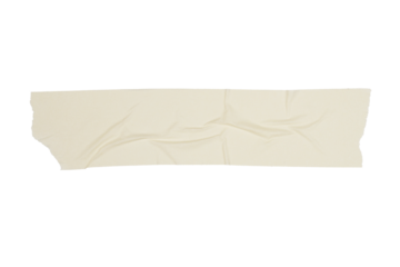 Torn masking paper tape isolated transparent