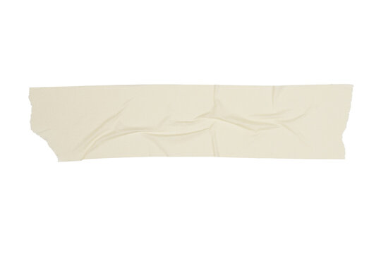 Torn masking paper tape isolated transparent
