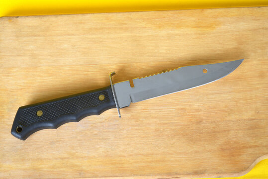 steel knife metal cutting instrument kitchen and hunting tool dagger