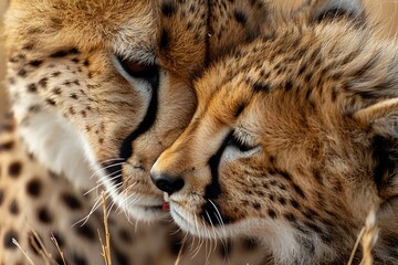 Close up of a cheetah