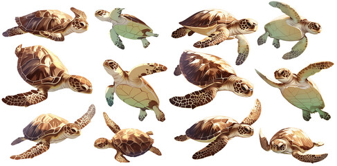 Obraz premium turtle &nbsp;watercolor illustration clipart