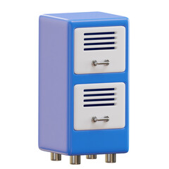 Locker furniture education 3d icon