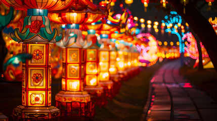 a traditional lantern festival
