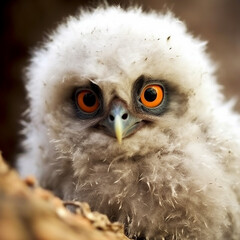Obraz premium Adorable Baby Owl