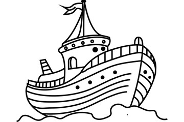 Ship. Great for transportation, sea, freight etc