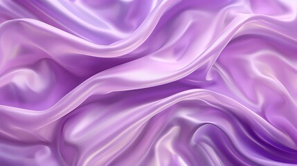 Abstract background with a purple wavy silk texture. Luxury wallpaper design for fashion, cosmetic and other premium products. Abstract 3D rendered illustration in the style of soft light. Pastel colo