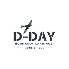 d-day normandy landing 1944 memorial design template