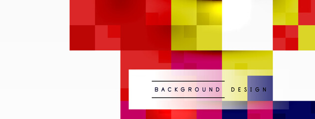 Dynamic colorful squares background. Vector Illustration For Wallpaper, Banner, Background, Card, Book Illustration, landing page