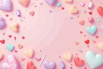 Creative greeting cards blank template illustration of Diwali, designed with 3D styles and elements of oil lamps and fireworks, and big copy space in the center for text