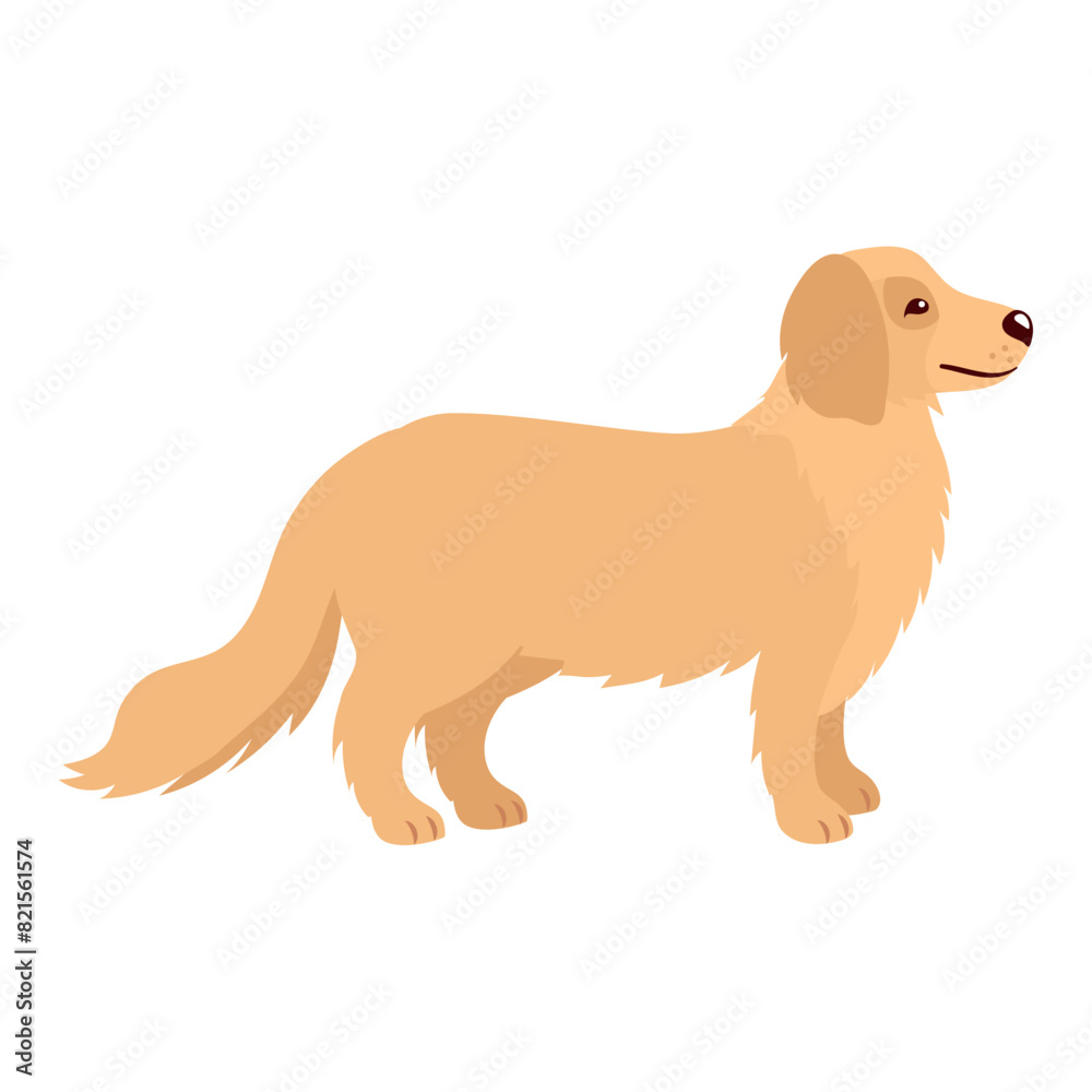 Canvas Prints golden retriever dog mascot