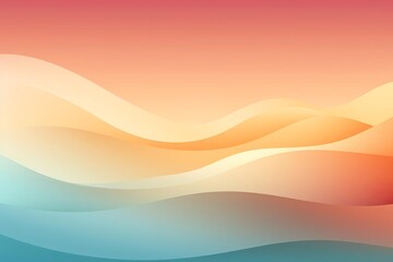 Abstract gradient waves in warm colors blending from blue to orange, creating a serene and artistic background for various creative uses.
