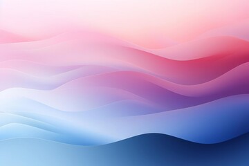 Obraz premium Abstract gradient wave background with soft pastel colors blending from pink to blue, creating a calming and serene visual effect.