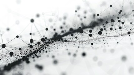 a black on white, logo of vertex dots in a space, simply, 