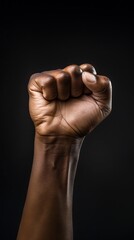 fist up symbolizing fight for equality