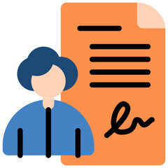 Contract Icon Design Vector