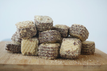 detail short of wafer roll chocolate