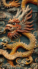 Fototapeta premium chinese Dragon Illustration