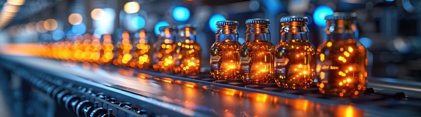 Obraz premium Pipeline for the production of medicines in the laboratory