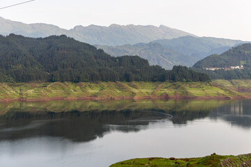 Yawu Lake under the Wawu Mountain, in Meishan City of southwest China’s Sichuan Province