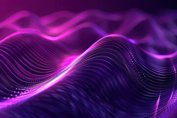 Amethyst purple pulsating gradient lines abstract background. Futuristic artwork