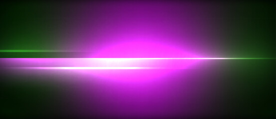 Fototapeta premium Neon dynamic diagonal light rays background. Techno digital geometric concept design for wallpaper, banner, presentation, background