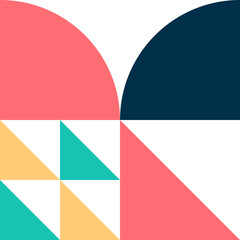 Abstract Bauhaus Shape Element