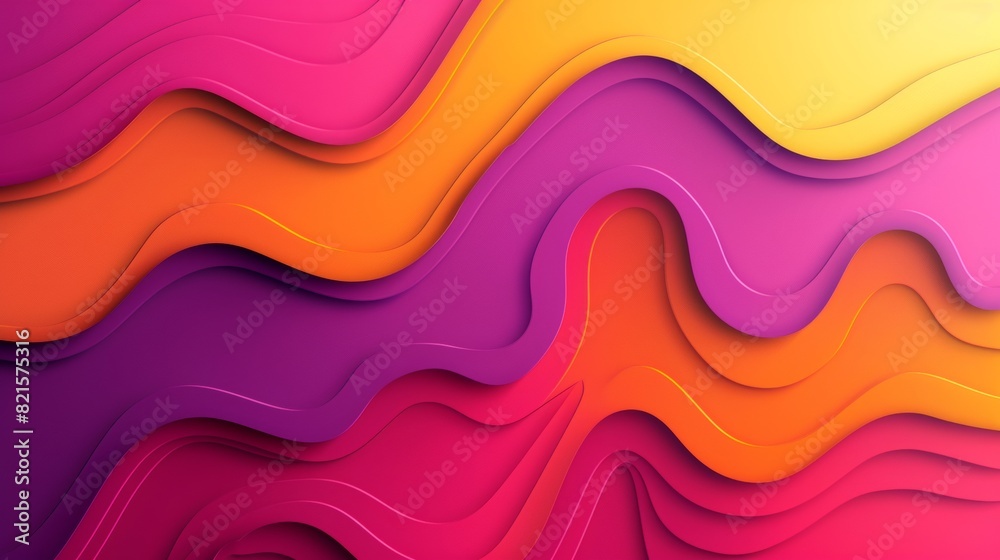 Aufkleber vibrant melting patterns in bold hues for modern advertisement - minimalist design with copy space
