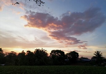 sunset in the mountain (wallpaper) 