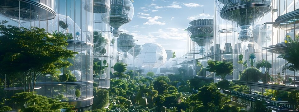 Towering Arcologies of Transparent Quantum Power Plants A HyperDetailed Vision of Futuristic Urban