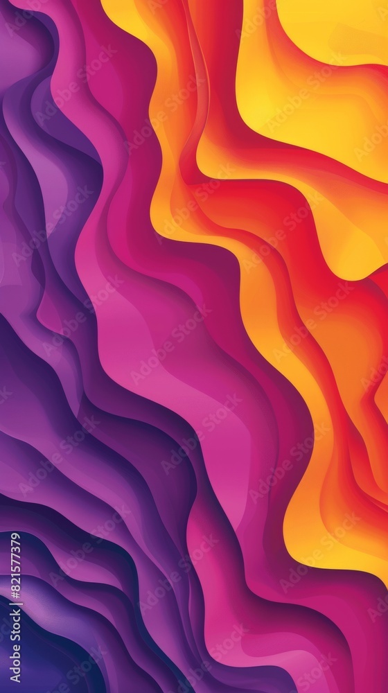 Poster colorful poster of melting patterns with vivid abstract design for modern decor or artistic displays