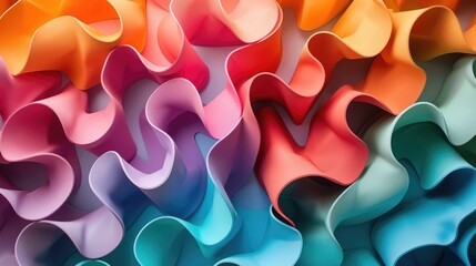 A background image of colorful waves.