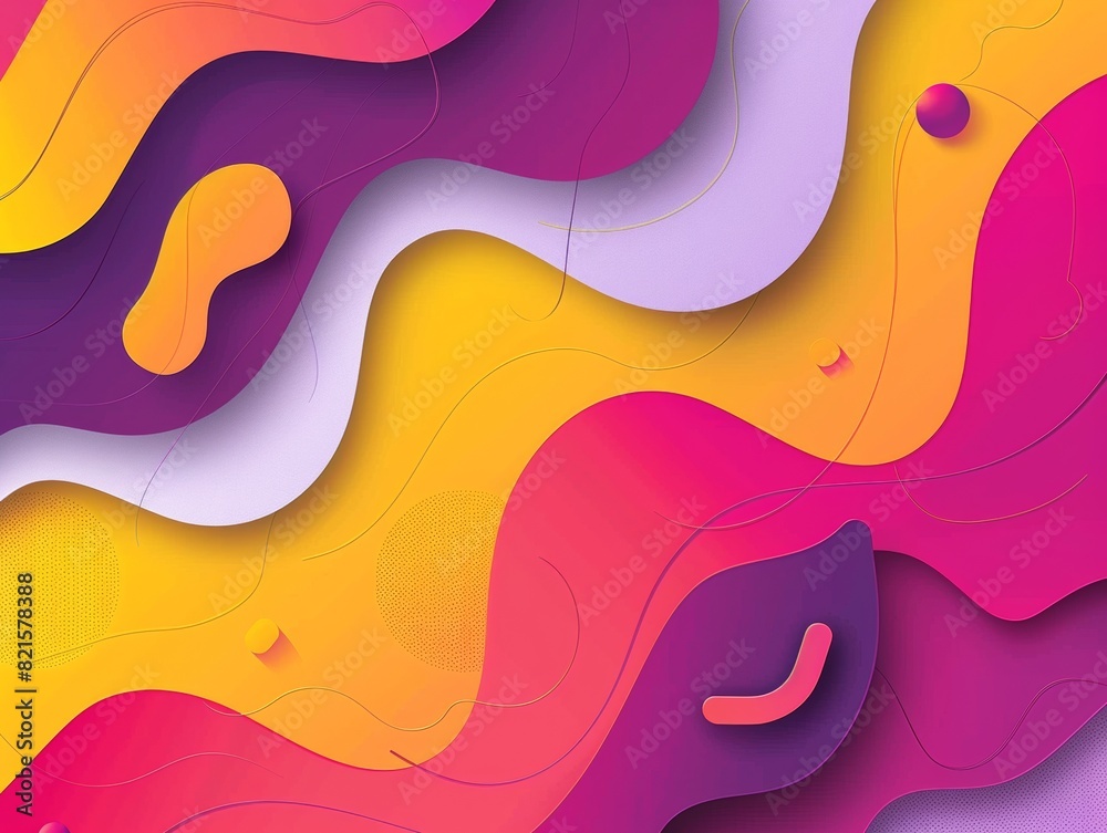 Aufkleber vibrant abstract artwork featuring melting patterns and bright colors for modern social media usage