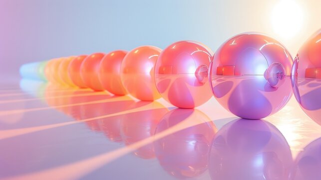 3d sphere colorful background