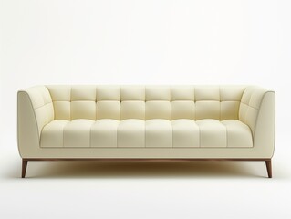 Minimalist sofa on a white background