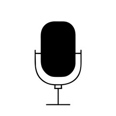 microphone on a white background