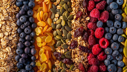 a granola brand full of colors