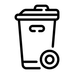 trash can Line Icon
