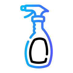 cleaning spray Line Gradient Icon