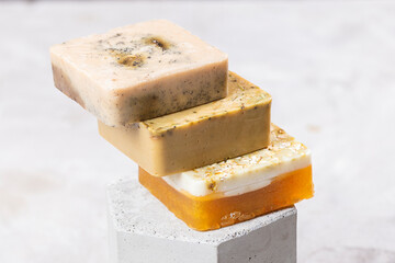 Handmade soap, made with natural skin care products