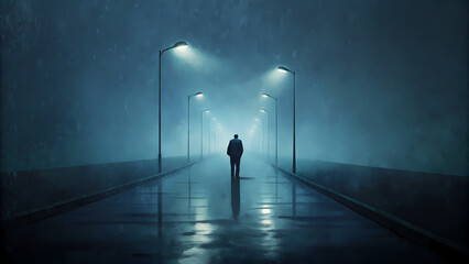 Loneliness concept art