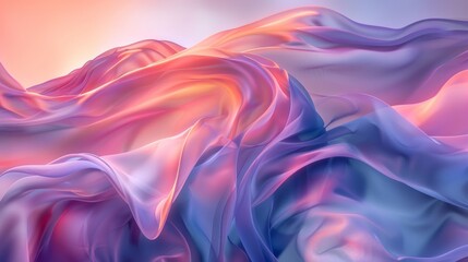 Obraz premium Fluid abstract art in pastel colors