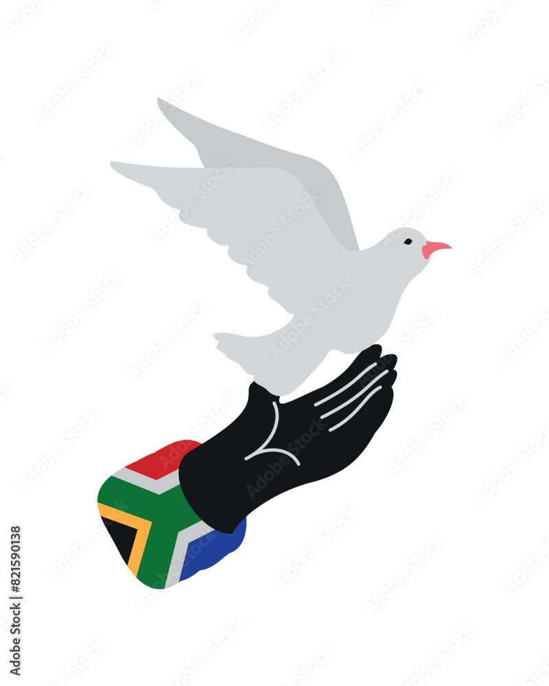 Canvas Prints south africa hand with dove