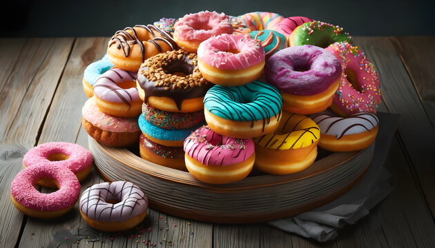 Indulge in the sweet celebration of National Donut Day with our vibrant collection of donut images. From classic glazed to whimsical toppings.