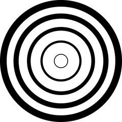 Circle line gradient. Geometric design element