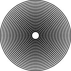 Circle line gradient. Geometric design element