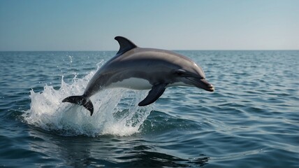Fototapeta premium dolphin jumping out of water