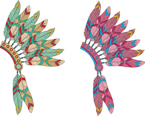 Majestic Heritage: Native American Feather Headdress