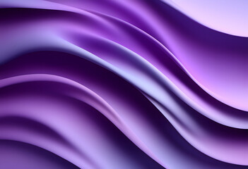 Fototapeta premium Abstract purple and lavender waves creating a smooth, flowing pattern.
