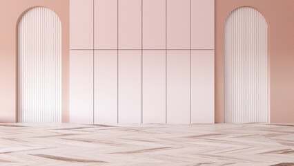 Empty room with Wall Background. 3D illustration, 3D rendering	
