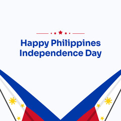 Philippines independence day celebration design template